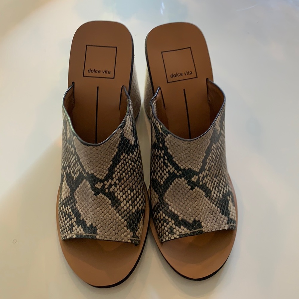 Dolce Vita snake skin sandal
